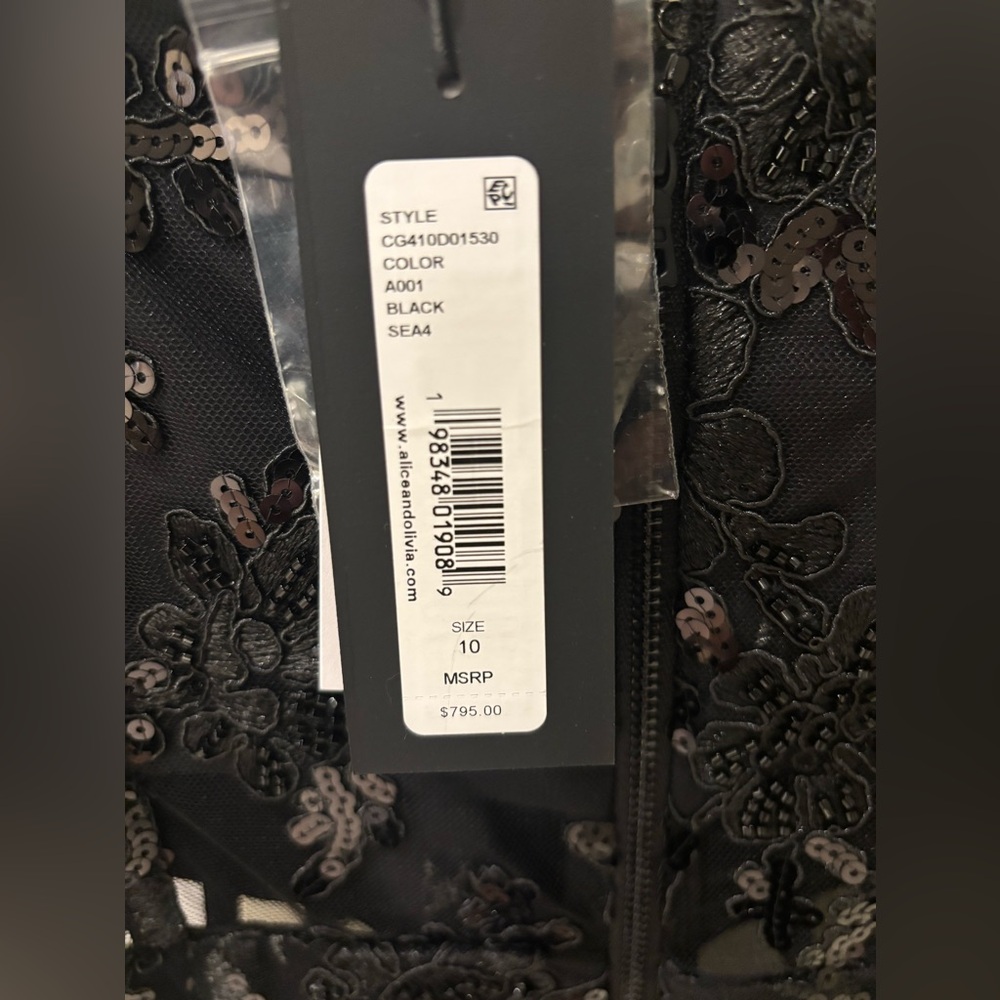 Alice + Olivia Black Lace Dress - Picture 9 of 13